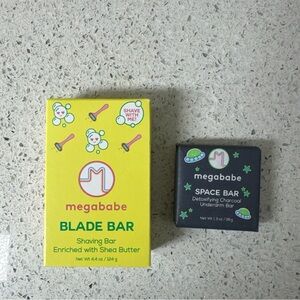 Megababe Blade Bar | Shaving Bar  Enriched w/Shea Butter & Space Bar | Underarm